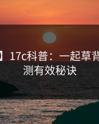 【震惊】17c科普：一起草背后5条亲测有效秘诀