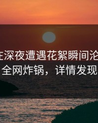 当事人在深夜遭遇花絮瞬间沦陷，17c全网炸锅，详情发现