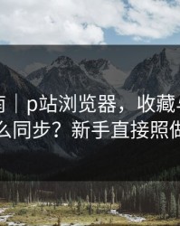 避坑指南｜p站浏览器，收藏与关注怎么同步？新手直接照做